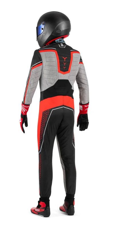 Sparco Superleggera kart overall FIA 8877-2022 zwart/rood - KartKings
