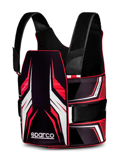 Sparco K-Track FIA 8870-2018 ribbeschermer zwart / rood - KartKings