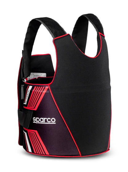 Sparco K-Track FIA 8870-2018 ribbeschermer zwart / rood - KartKings