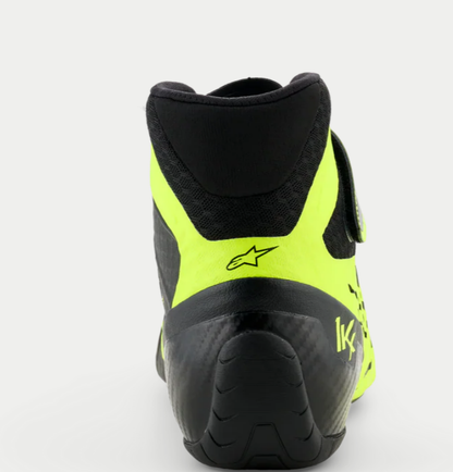 Scarpe da kart Alpinestars KX V3 omologate FIA, giallo fluorescente/nero