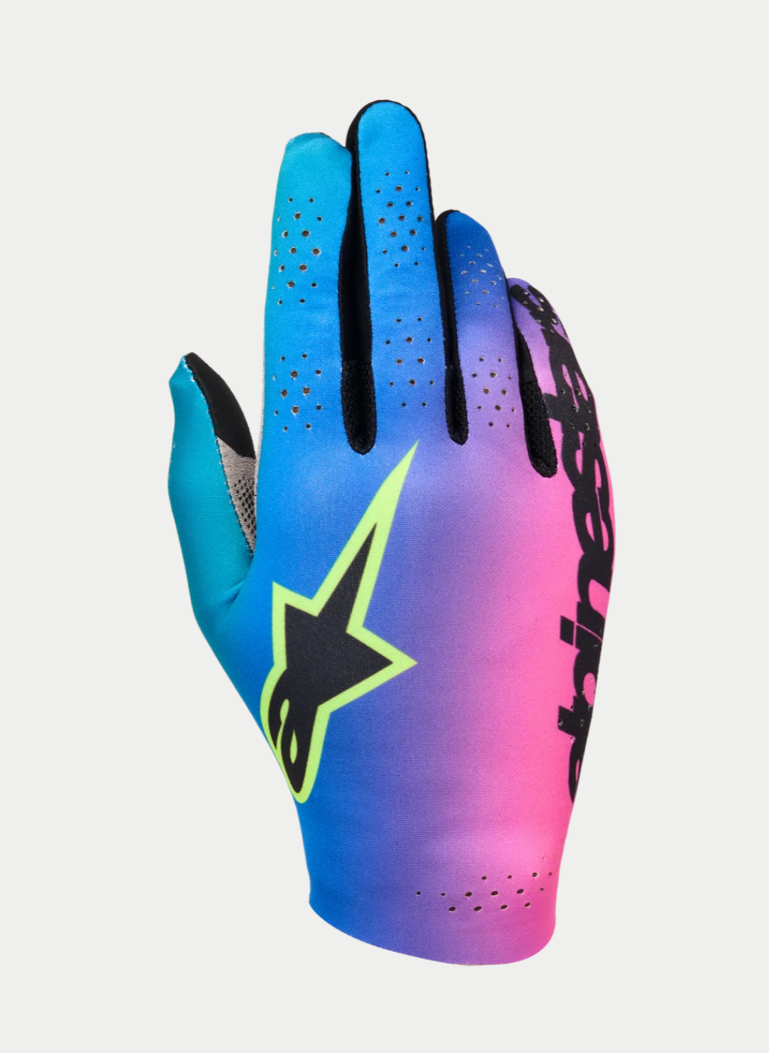Guanti Alpinestars Sim Racing Graphic 2 Ciano/Rosa/Giallo Fluorescente