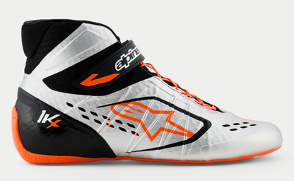 Scarpe da kart Alpinestars KX V3 omologate FIA arancioni/argento