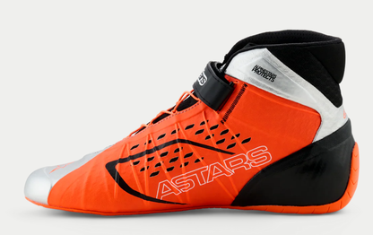 Scarpe da kart Alpinestars KX V3 omologate FIA arancioni/argento