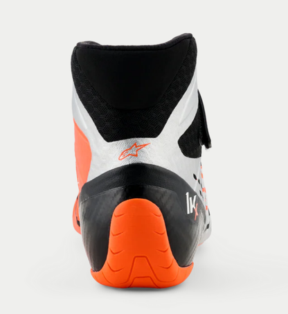 Scarpe da kart Alpinestars KX V3 omologate FIA arancioni/argento