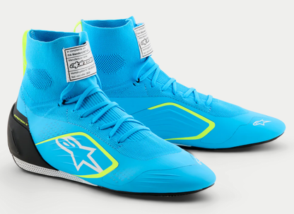 Scarpe da karting Alpinestars Supertech K FIA, azzurre/gialle fluorescenti