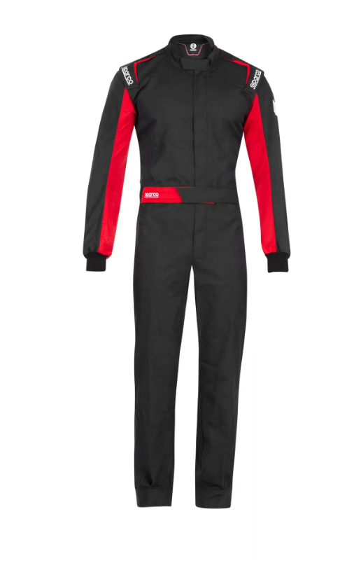 Sparco One overall zwart rood SFI 3.2A/1 - KartKings
