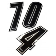 Numero Top Kart argento/nero