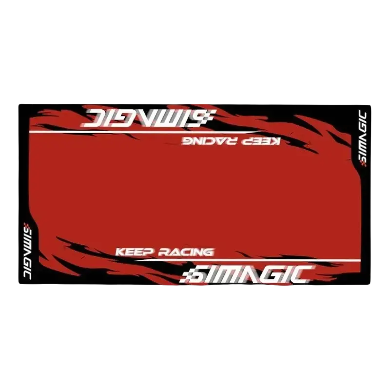 Simagic Floor Mat – Black / Red