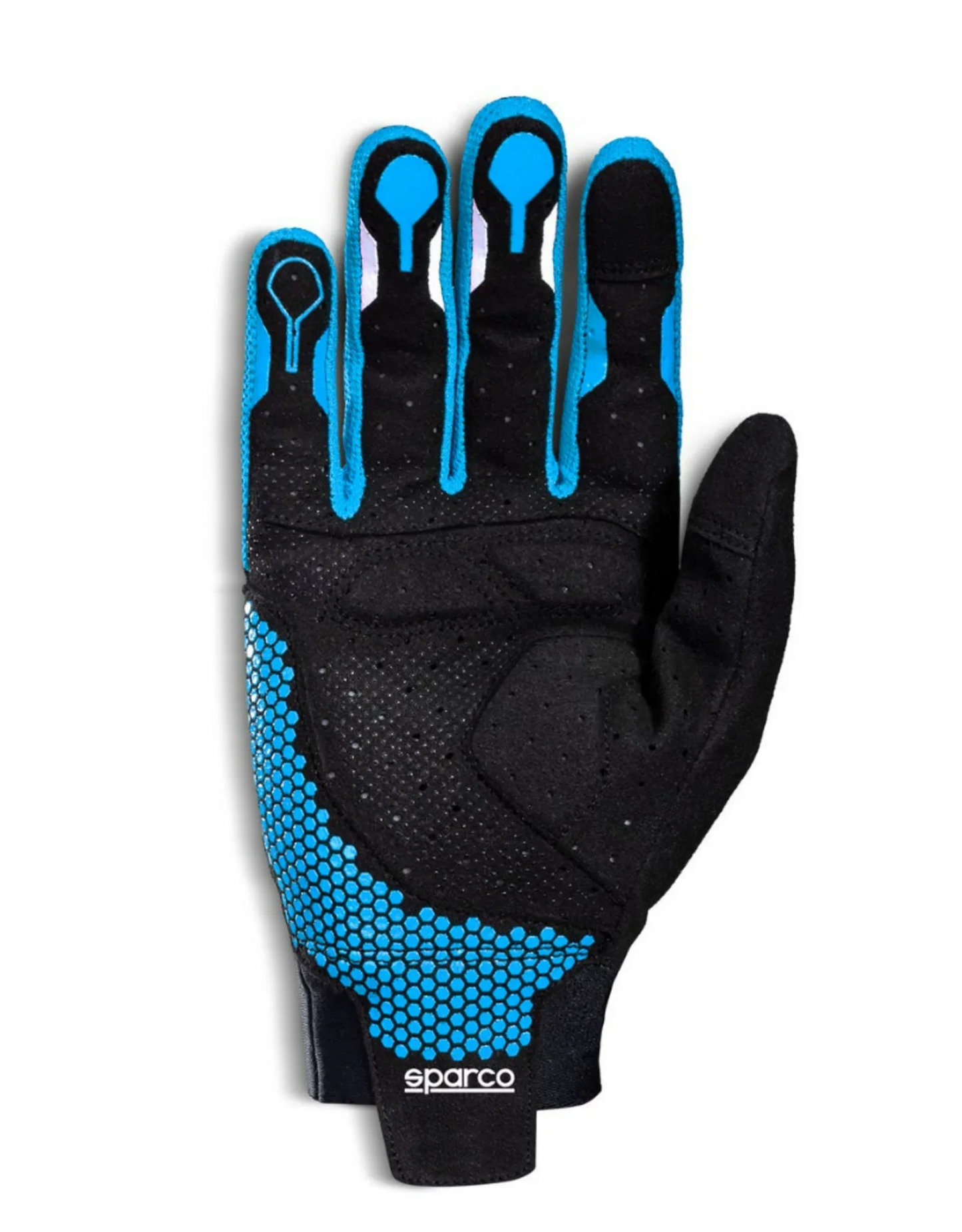 Sparco sim racing gloves hypergrip zwart/blauw - KartKings
