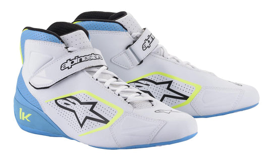 Alpinestars Tech 1-K Bianco/Blu/Giallo Fluorescente