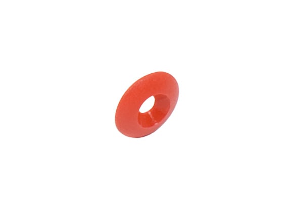 anello di plastica incassato M8 rossi
