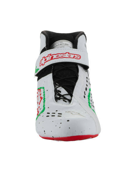 Scarpe da kart Alpinestars KX V3 omologate Fia Bianco / verde / rosso