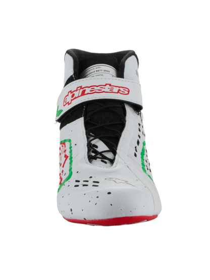 Scarpe da kart Alpinestars KX V3 omologate Fia Bianco / verde / rosso