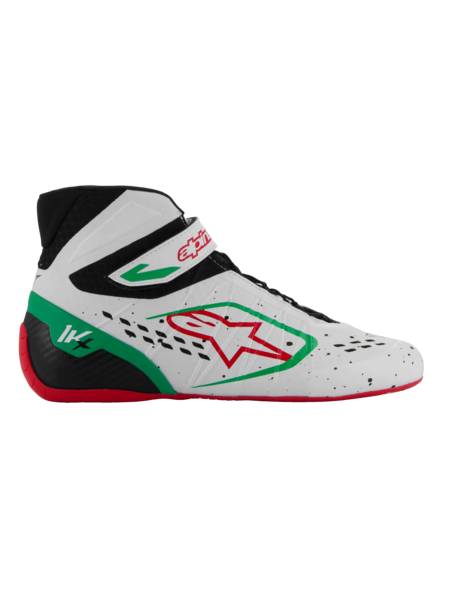Scarpe da kart Alpinestars KX V3 omologate Fia Bianco / verde / rosso