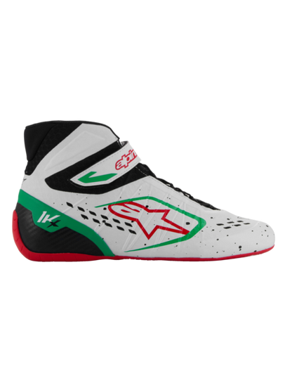 Scarpe da kart Alpinestars KX V3 omologate Fia Bianco / verde / rosso