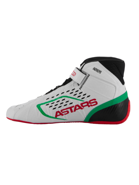 Scarpe da kart Alpinestars KX V3 omologate Fia Bianco / verde / rosso