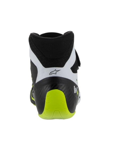 Scarpe da kart Alpinestars KX V3 omologate FIA nere/bianche/giallo fluorescente