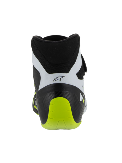 Scarpe da kart Alpinestars KX V3 omologate FIA nere/bianche/giallo fluorescente